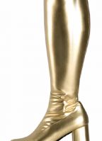 Gouden glimmende laarzen dames