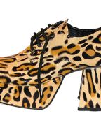 Disco luipaardprint heren schoenen