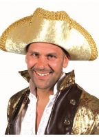 Luxe gouden piraten hoed