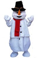 Pluche sneeuwpop verkleedkleding