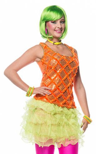 Neon groen rokje voor dames