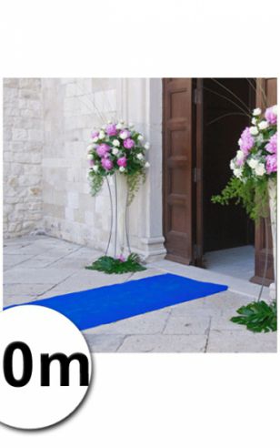 10 meter blauwe lopers 1 meter breed