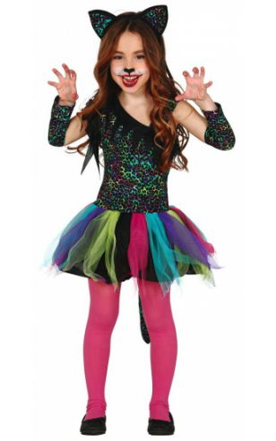 Gekleurd katten pakje voor meisjes