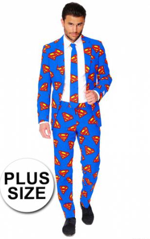Kostuum met Superman afbeeldingen