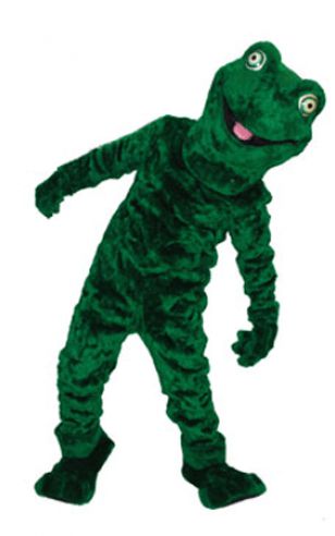 Luxe mascotte kikker kostuum