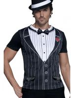 Carnavalskleding gangster t-shirt heren