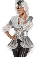 Markiezin blouse zilver