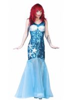 Blauw zeemeermin pak dames