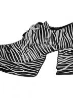 Plateau-zolen in zebra print
