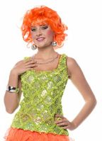 Jaren 80 hemd neon groen