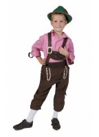 Bruine Oktoberfest lederhose voor kinderen