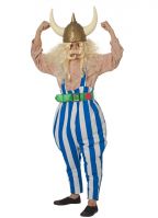 Gestreepte broek met groene riem voor kids