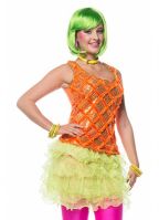 Neon groen rokje voor dames
