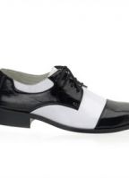 Zwart witte gangster schoenen
