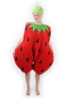 Aardbei kostuum voor volwassenen