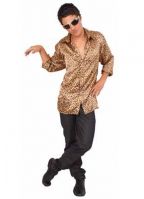 Heren shirt in panterprint