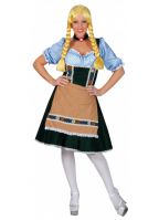 Oktoberfest jurkje groen met blauw