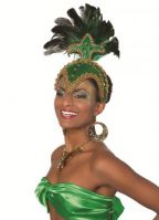 Groen masker voor op het hoofd