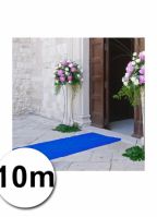 10 meter blauwe lopers 1 meter breed