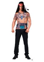 Indianen shirt 3-D voor heren