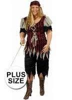 Piraten kleding grote maat voor vrouwen