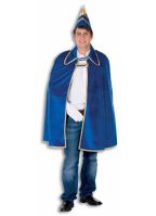 Blauwe prins carnaval cape
