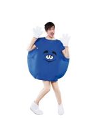 Blauw snoep kostuum volwassenen