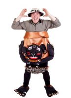 Onderzoeker in pot kostuum