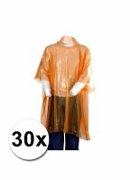 30x oranje noodponcho