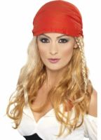 Blonde piraten pruik voor dames