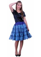 Petticoats 5-laags blauw
