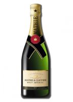 Cut-out van een Champagne fles