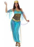 1001 nacht dames kostuum blauw