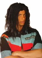 Zwarte rasta pruik voor heren